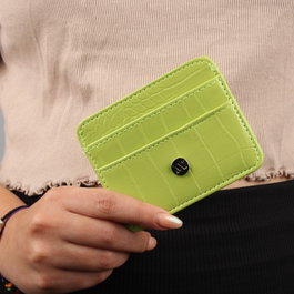 Zoozie Bags Cartera y Tarjetero de Piel Pistacho y Verde